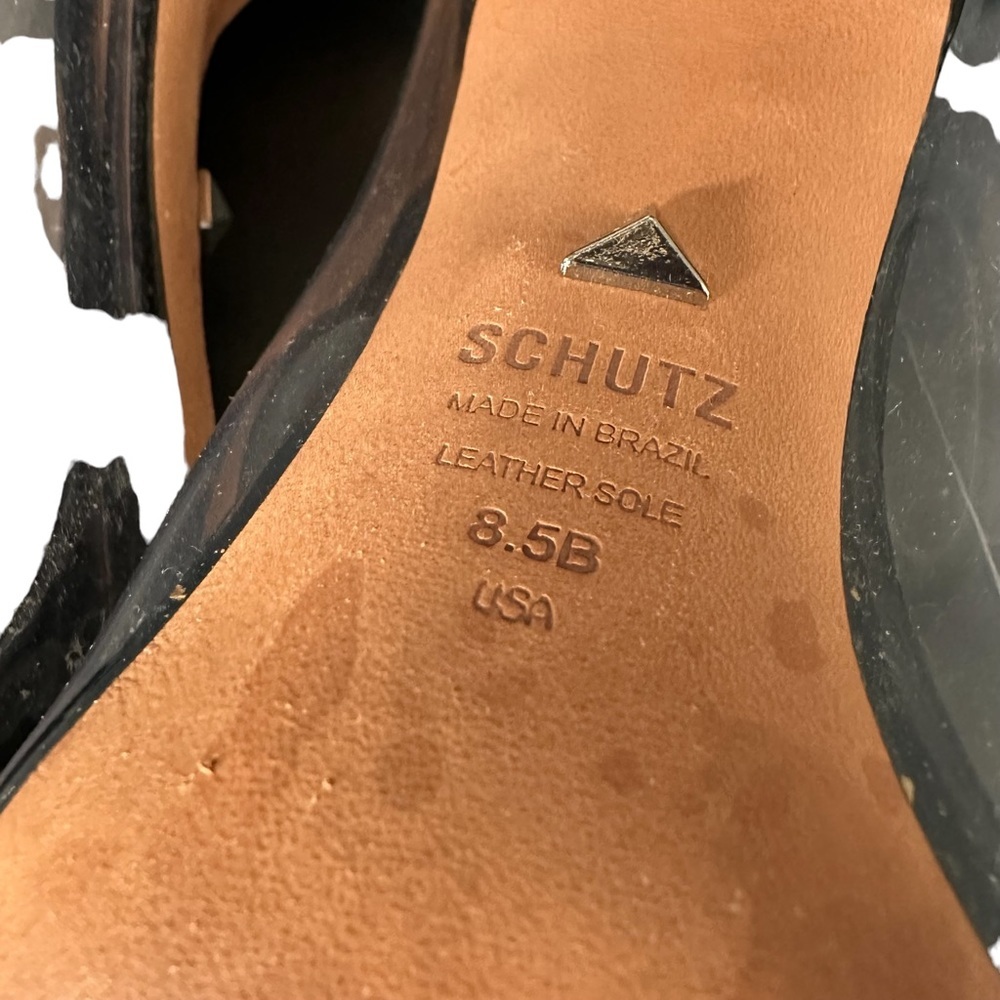 SCHUTZ PATENT LEATHER PUMPS BLACK SIZE 8.5B - Picture 8 of 11